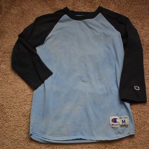 Champion Blue Long-sleeved Shirt Men's Size Medium